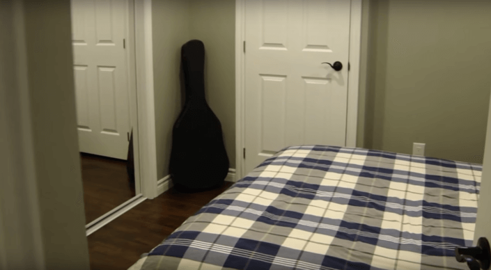 basement guest bedroom
