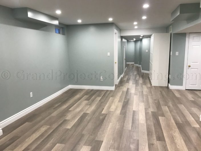 Finished basement in Milton