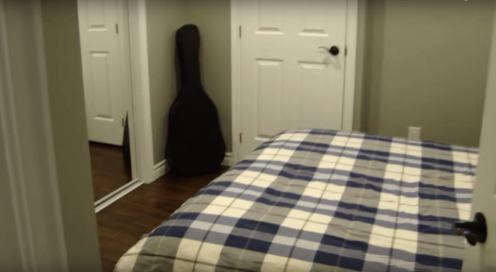 finished basement bedroom