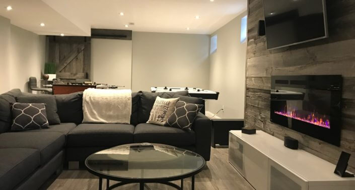 Basement Renovation in Milton